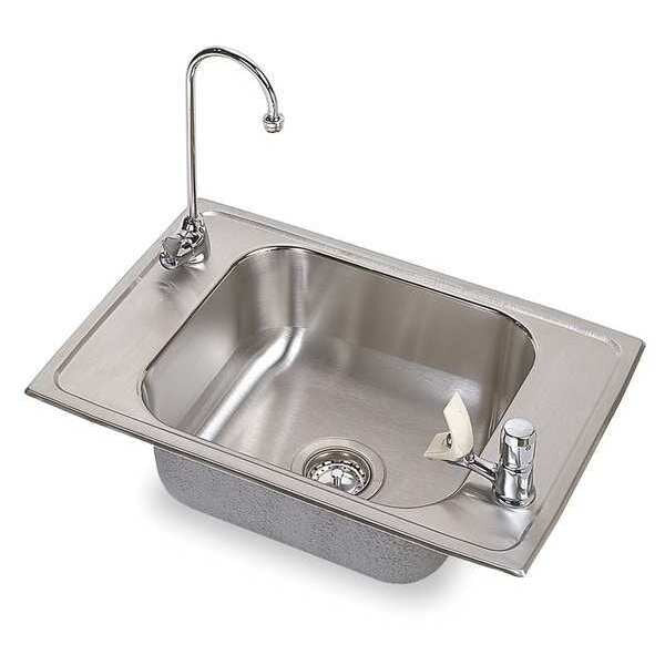 Drop-In Sink, Drop-In Mount, 2 Hole, Brushed Satin Finish