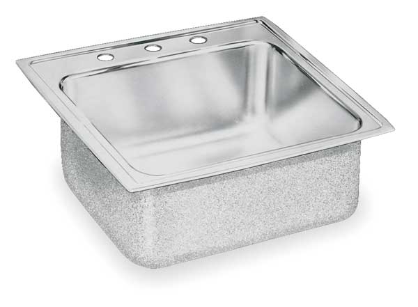 Drop-In Sink, 3 Hole, Lustrous Highlighted Satin Finish