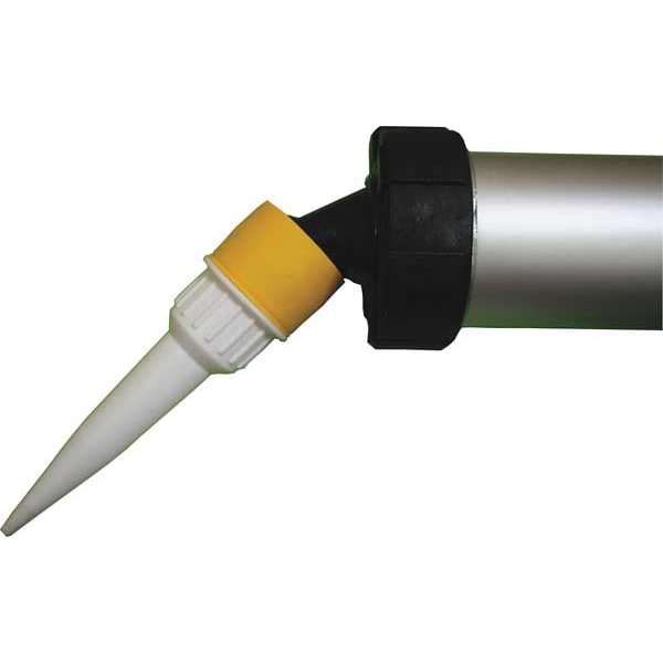Caulk Gun Nozzle System, Yellow/Black, Plastic