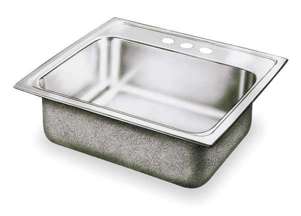 Drop-In Sink, 3 Hole, Lustrous Highlighted Satin Finish