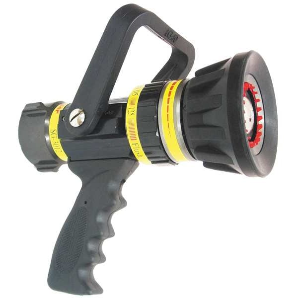 Fire Hose Nozzle, 1-1/2 In., Black
