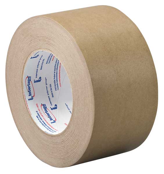 Flatback Masking Tape, Brown, 4 In x 60 Yd