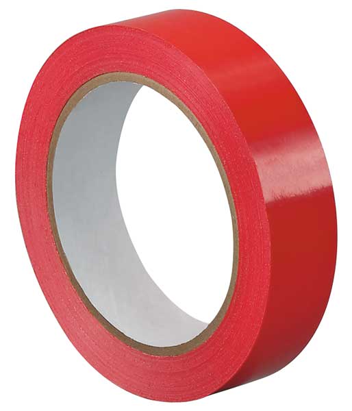 Bag Sealing Tape, UPVC, Red, 3/8In x 72 Yd