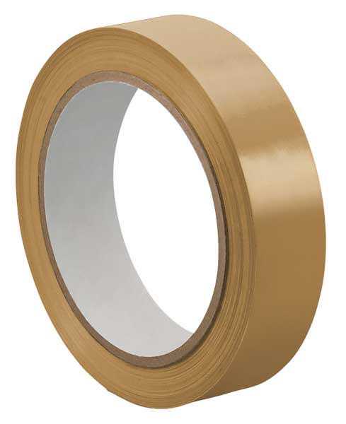 Bag Sealing Tape, UPVC, Tan, 3/8In x 72 Yd