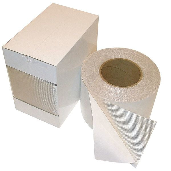 Cloth Tape, 4 In x 50 ft, 30 mil, Tan, Vinyl