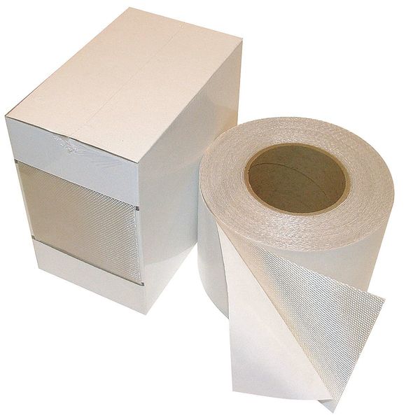Cloth Tape, 4 In x 25 ft, 54 mil, Tan, Vinyl