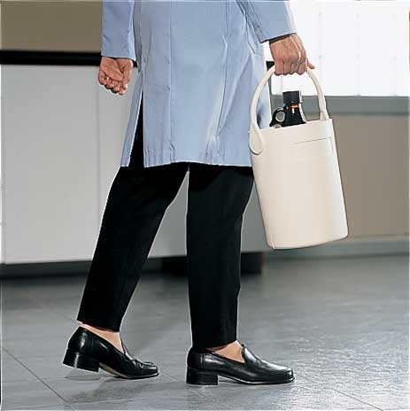 Bottle Carrier, Safety Tote, 7 1/2 In, Blk