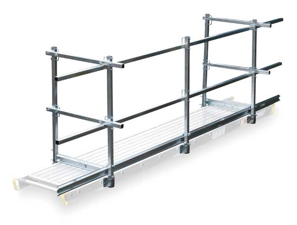 Guard Rail and Toe Board System, 20 ft. L