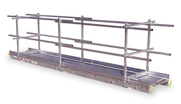 Guard Rail and Toe Board System, 12 In. W