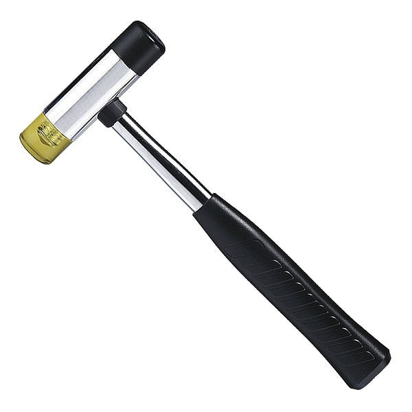 16 oz. Soft Face Hammer, 12 in L Steel W/ Vinyl Grip Handle
