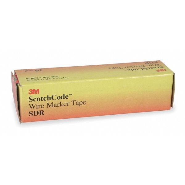 Scotch-Code Wire Marker Tape Refill, SDR, Legend 30 to 39, Preprinted, Self-Adhesive Attach, Pack 10