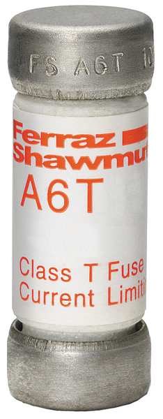 Fuse, Very Fast Acting, 20 A, A6T Series, 600V AC, 300V DC, 1-1/2