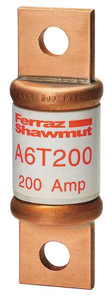 Fuse, Very Fast Acting, 125 A, A6T Series, 600V AC, 300V DC, 3-1/4