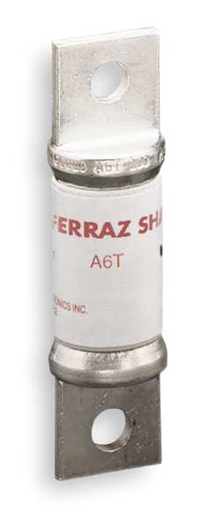 Fuse, Very Fast Acting, 80 A, A6T Series, 600V AC, 300V DC, 2-15/16