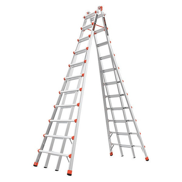 20-1/2ft. Telescoping Step Ladder, IA, Alm