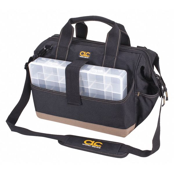 Tool Bag, Polyester, 23 Pockets, Black, 12