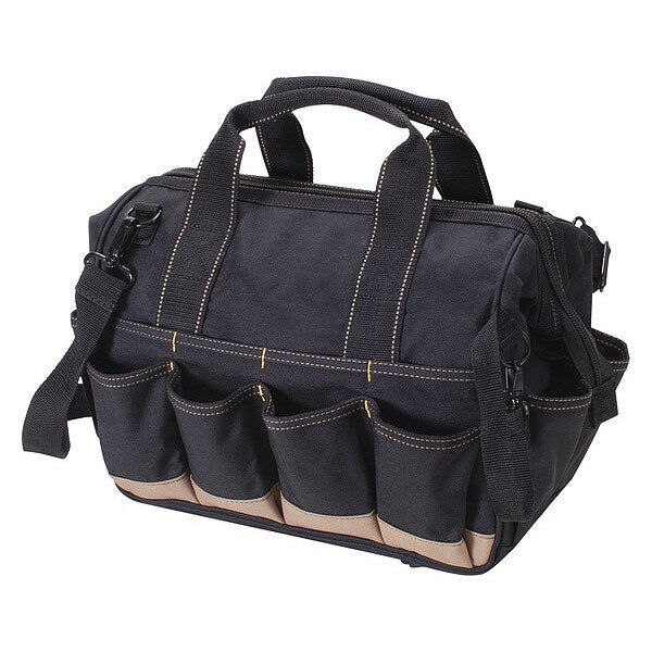 Tool Bag, Polyester, 23 Pockets, Black, 12