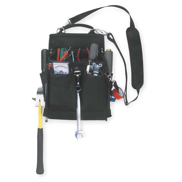 Black Ballistic Polyester 20 Pockets