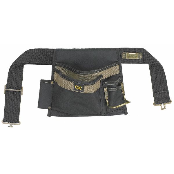 Black Polyester Tool Belt, 5 Pockets
