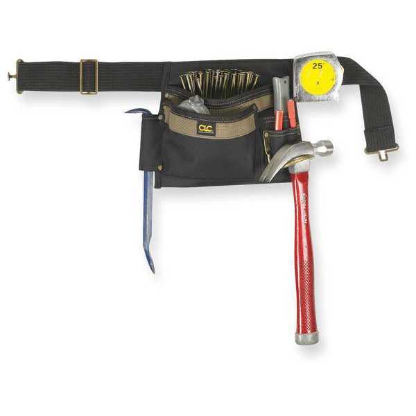 Black Polyester Tool Belt, 5 Pockets
