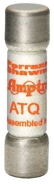 Fuse, Time Delay, 3/16A, ATQ Series, 500V AC, Not Rated, 1-1/2