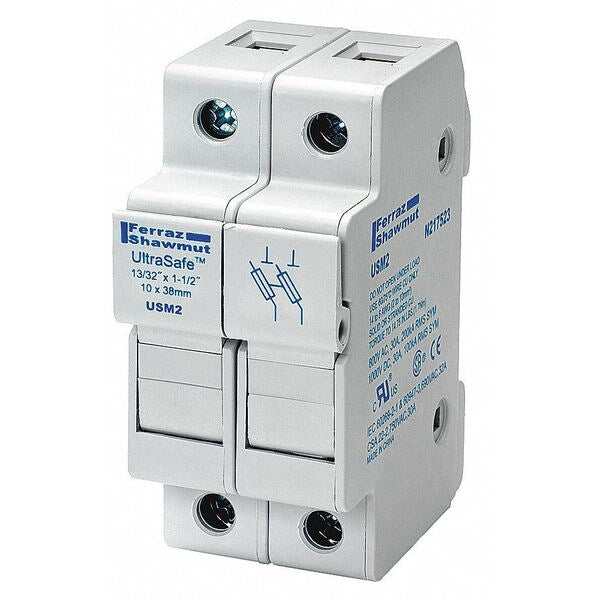 Fuse Block, Midget and CC Class, 30A, 2 Pol
