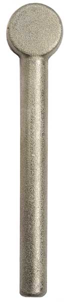 Rod End Blank, Steel, Plain, Not Applicable Thrd Lg, 6 in Overall Lg, 10 PK