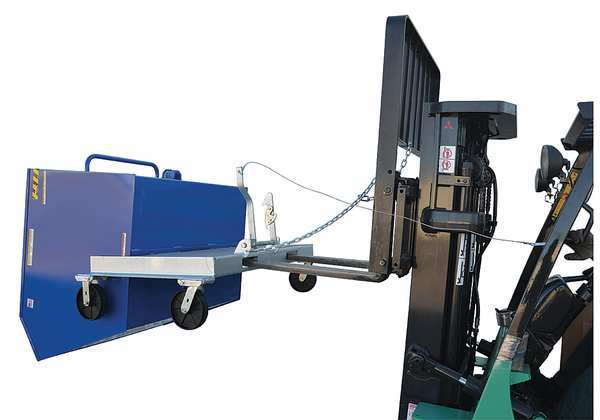 Portable Hopper, Steel, 1 cu. yd., 2000 lb.
