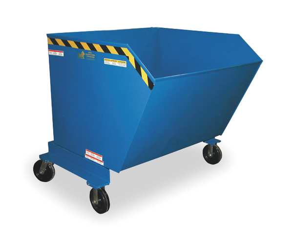 Portable Hopper, Steel, 1 cu. yd., 2000 lb.