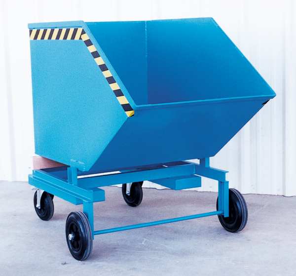 Portable Hopper, Steel, 1 cu. yd., 2000 lb.