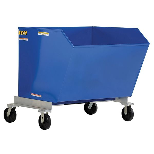 Portable Hopper, Steel, 1 cu. yd., 2000 lb.