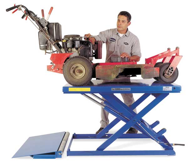 Scissor Lift Table, 3 Phase, 2200 lb. Cap, 230V, 34-1/2