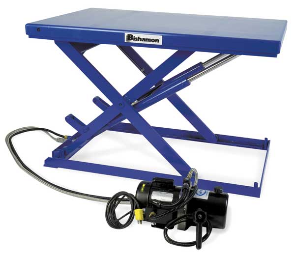 Scissor Lift Table, 550 lb. Cap, 115V, 23-1/2