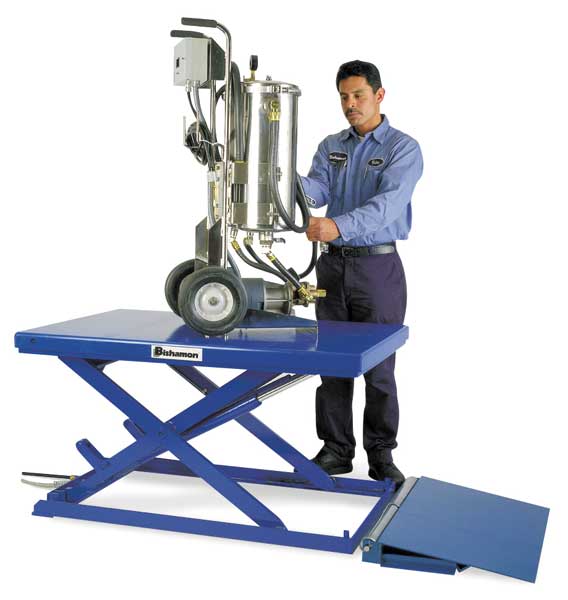 Scissor Lift Table, 550 lb. Cap, 115V, 23-1/2