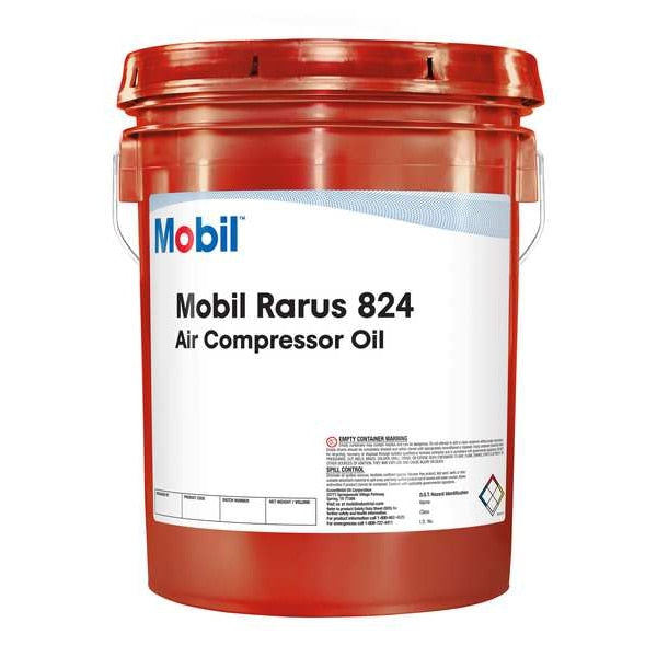 Mobil Rarus 824, Compressor, 5 gal., ISO 32, SAE Grade 10W