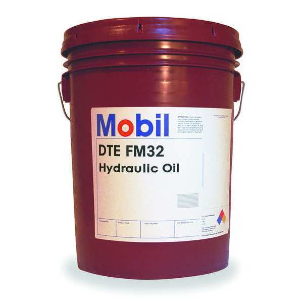 Mobil Hydraulic Machine Oil, DTE FM 32, H1 Food Hydraulic, SAE Grade 10, 5 gal Pail