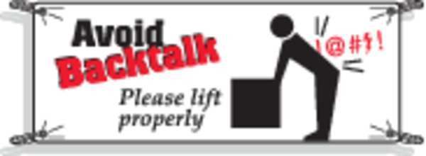 Safety Banner, 42 x 120In, Vinyl, ENG