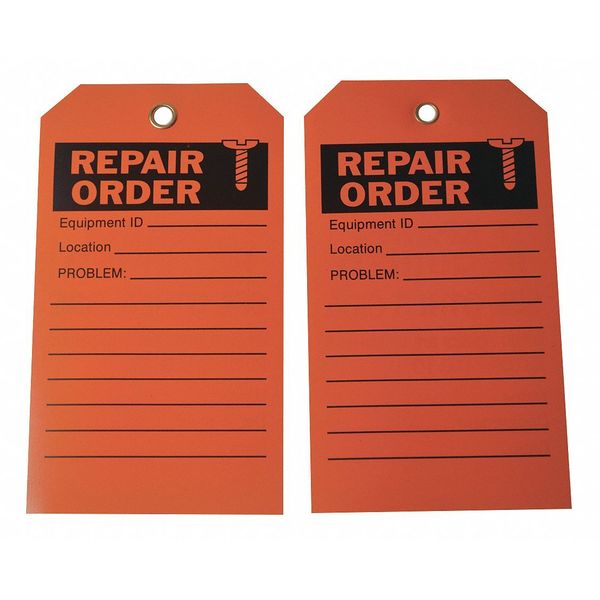Repair Tag, 7 in Height, 4 in