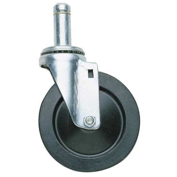 Swivel Stem Caster, Rubber, 5 