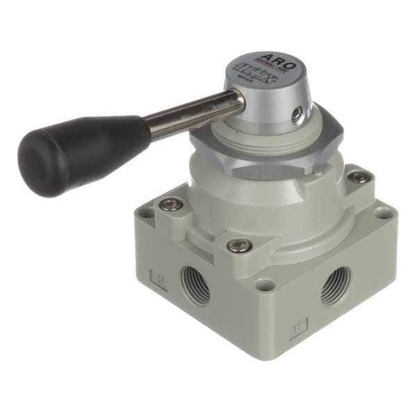 Manual Air Control Valve, 4-Way, 3/8in NPT