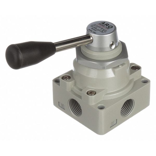 Manual Air Control Valve, 4-Way, 1/2in NPT