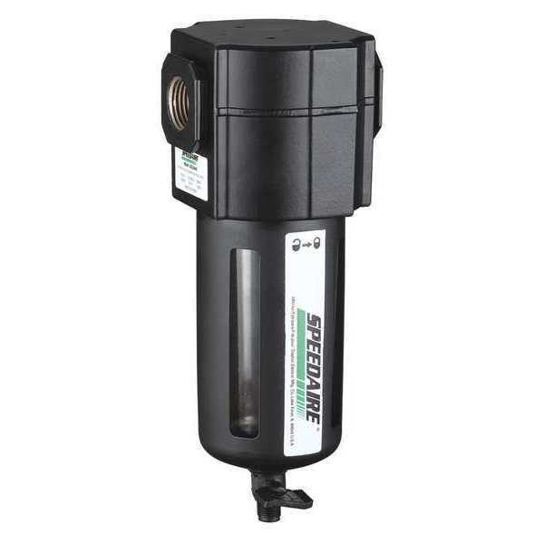 Compressed Air Filter, 150 psi, 3.15 In. W, Pipe Size: 1/2