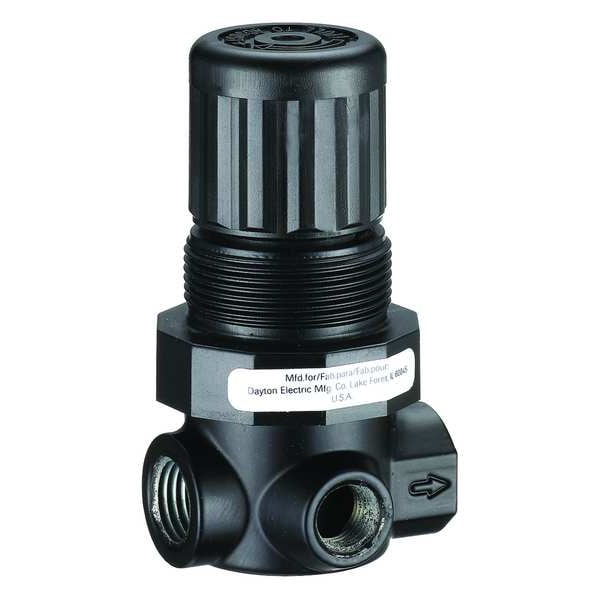 Compressed Air Regulator, Aluminum, 1/4 in NPT, 15 cfm, 300 psi Max Op Pressure, Nonrising