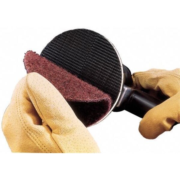 Hook/Loop Disc, No Hole, 3 in., Med, AlO
