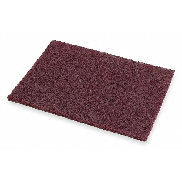 Sanding Hand Pad, 6 in x 9 in, Aluminum Oxide, Very Fine, Maroon, 7447
