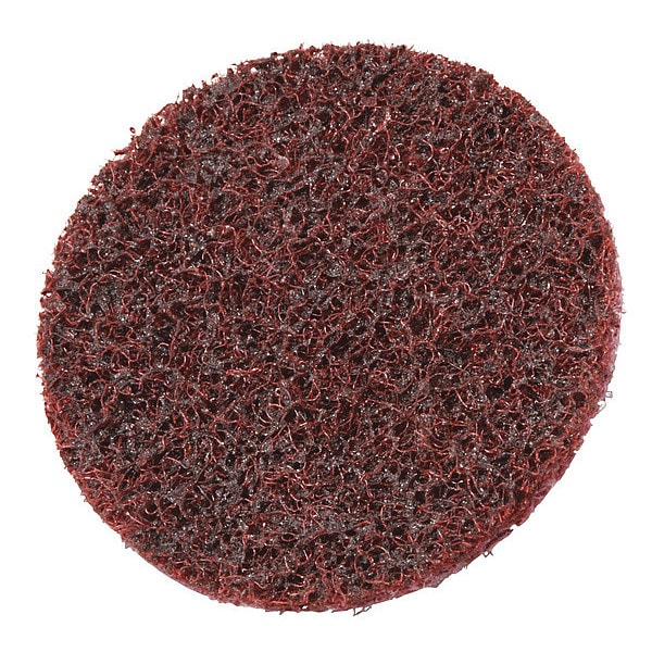 Hook/Loop Disc, No Hole, 3 in., Med, AlO