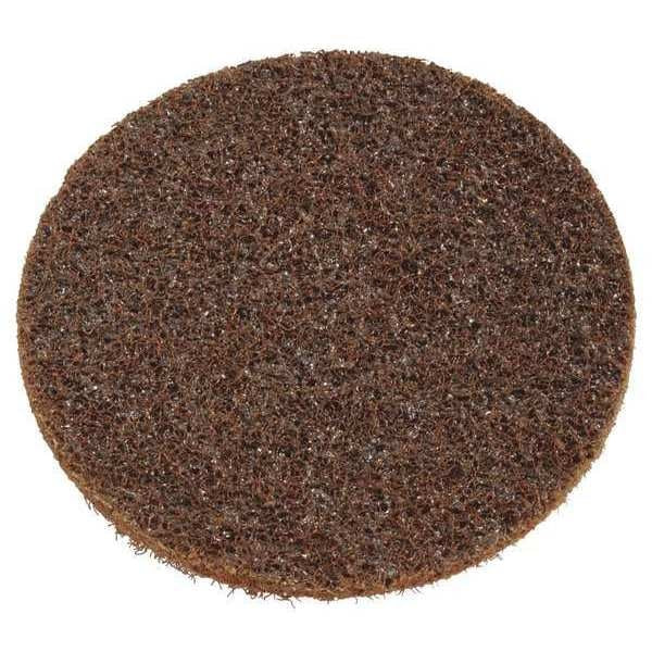 Hook/Loop Disc, No Hole, 5 in., Crs, AlO