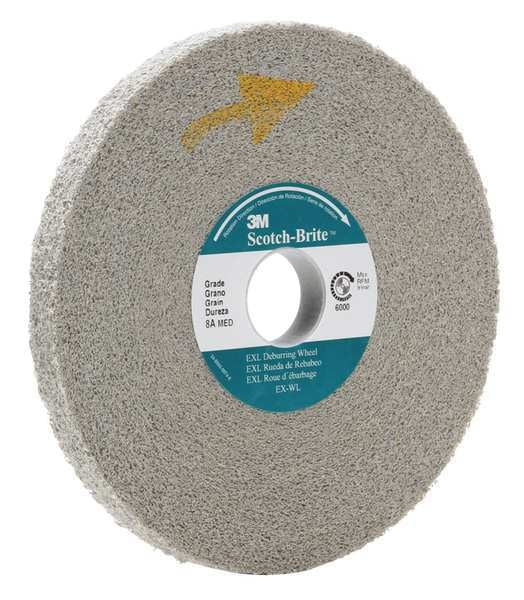 Convolute Wheel, Deburring, 6x1/2x1, MED