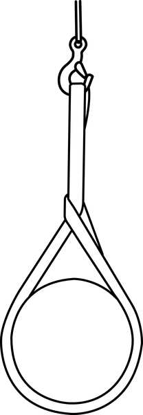 Sling, Wire Rope, 2 ft.