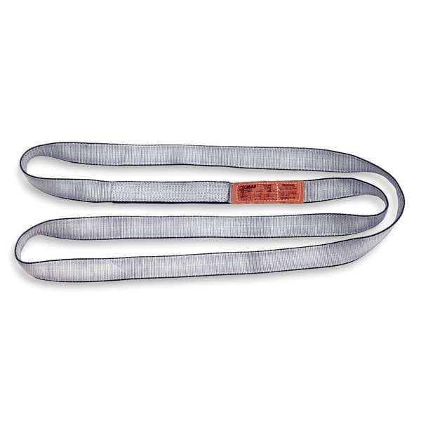 Web Sling, Endless, 3 ft L, 1 in W, Polyester, Yellow
